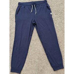 Rhoback Tempo Performance Jogger in Heather Fleet Navy Size Large